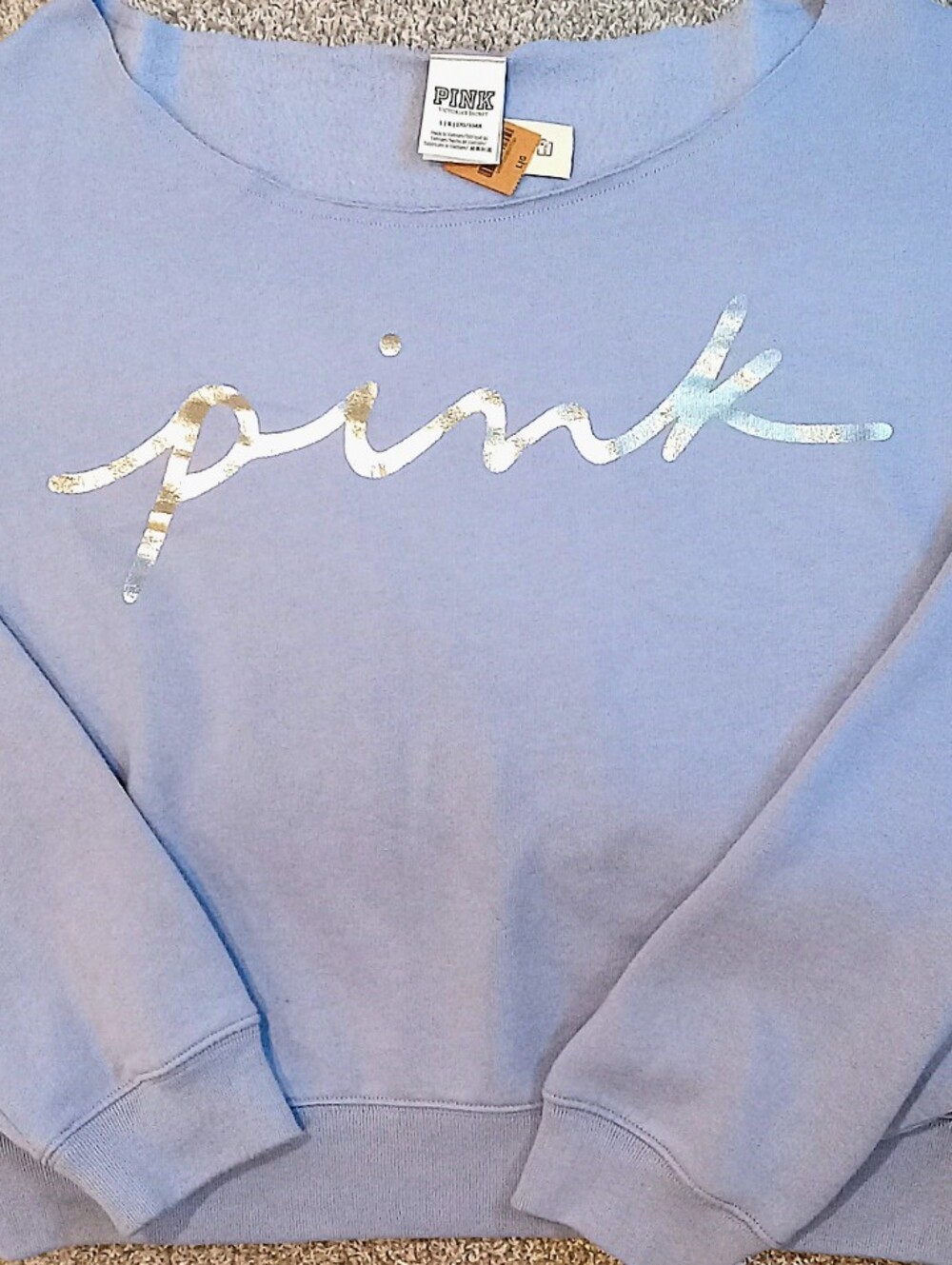 PINK Victoria's Secret Lavender Crewneck with Tags